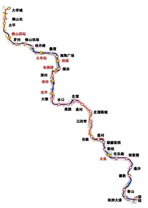 佛山地铁线路图最新更新及详细介绍